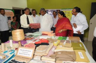 2013 Visit of Sh. K H Rao (Textile minister) and Smt. Panabakka Lakshmi (textile minister of state) to ICAR-CIRCOT on 11 October 2013