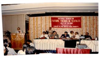 1995 Seminar on Future Trends in Textiles attended by Dr. R. S. Paroda, DG, ICAR on 19 July 1995 Image-2