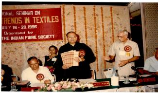 1995 Seminar on Future Trends in Textiles attended by Dr. R. S. Paroda, DG, ICAR on 19 July 1995 Image-8